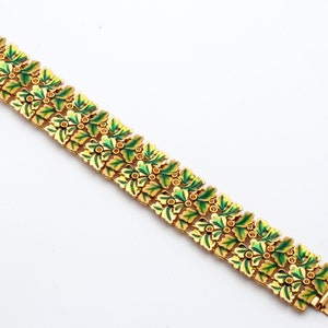 Joan Rivers Multi Color Enamel Bracelet. Signed