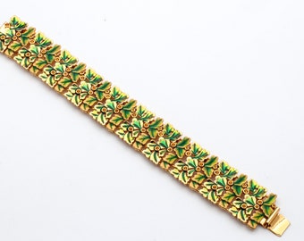 Joan Rivers Multi Color Enamel Bracelet. Signed