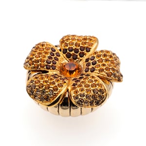 Kenneth J Lane Brooch With Trinket Box Signed kjl