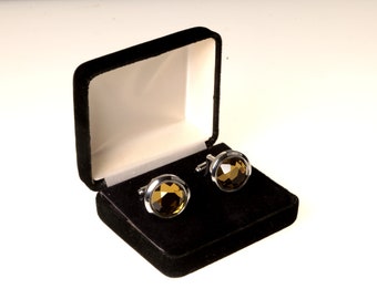 Rhinestone Cuff Links