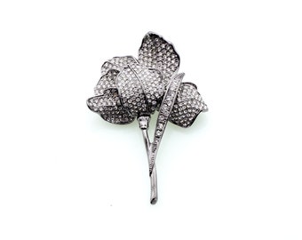 Crystal Rhinestone Brooch