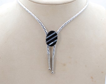 Onyx And Mother Of Pearl Bolo / Western Wear