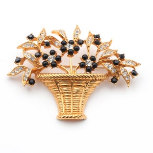 Rhinestone Flower Basket