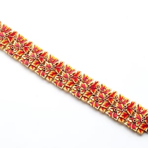 Joan Rivers Multi Color Enamel Bracelet Signed
