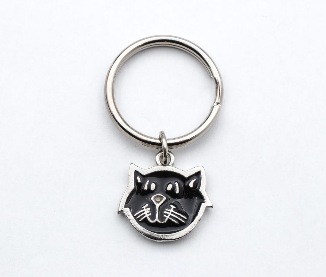 Face Key Rings Cat Face Key Ring - Etsy