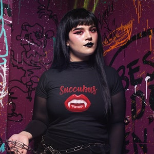 Succubus Shirt, Gothic, Kinky Vampire, Alternative, Fetish Clothing, Explicit, Suggestive (Unisex)