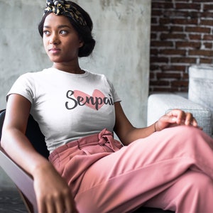 Senpai Love T-Shirt, DDLG, I Love Senpai, Gift for Otaku, Anime Lover, Kinky and Casual, Gift for Girlfriend, Alternative Clothes (Unisex)
