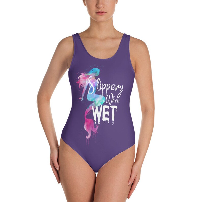 Slippery When Wet Lewd Mermaid BDSM Swimwear Kinky Gift for Etsy