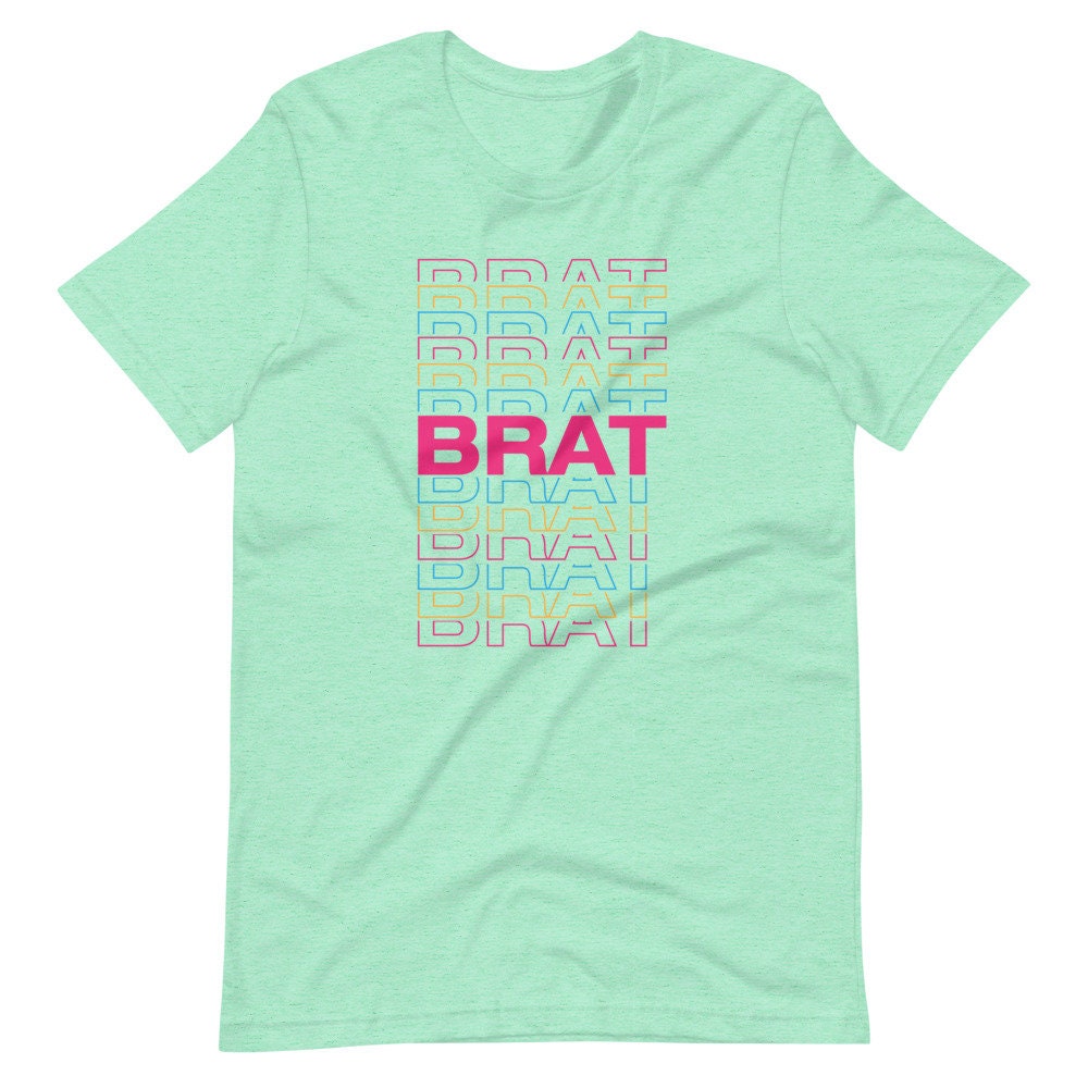 Brat Multi-Color T-Shirt Brat Clothes Gift for Brat Brat | Etsy