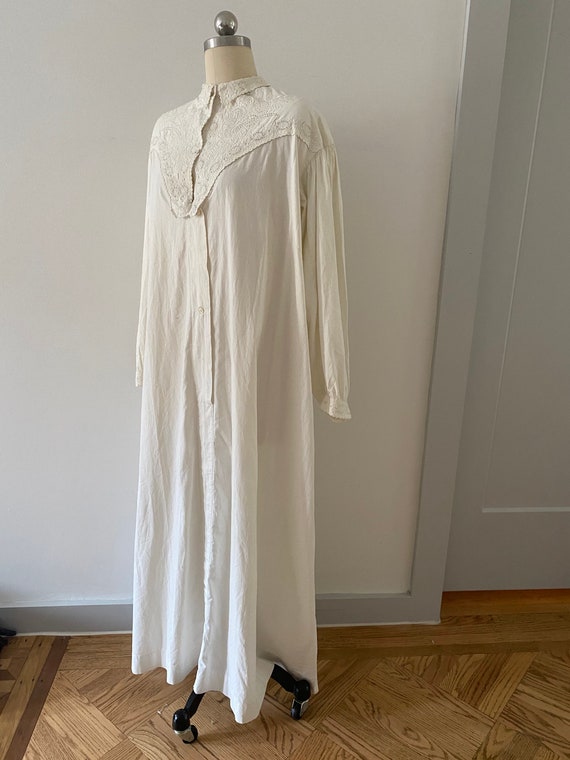 Gorgeous Antique Cotton Dressing Gown