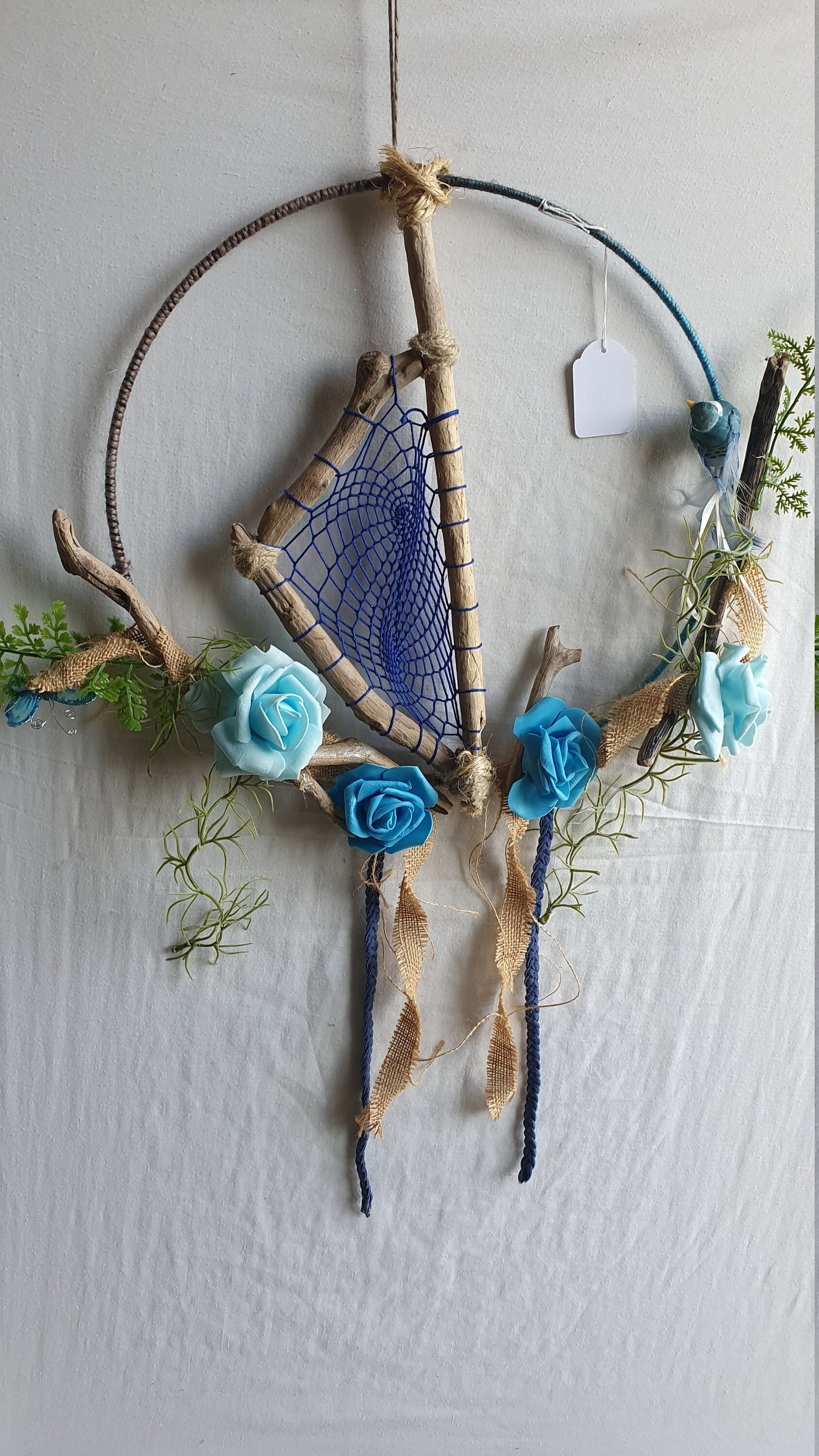 Cercle Fleurs Artificielles Corse Bois Flotté