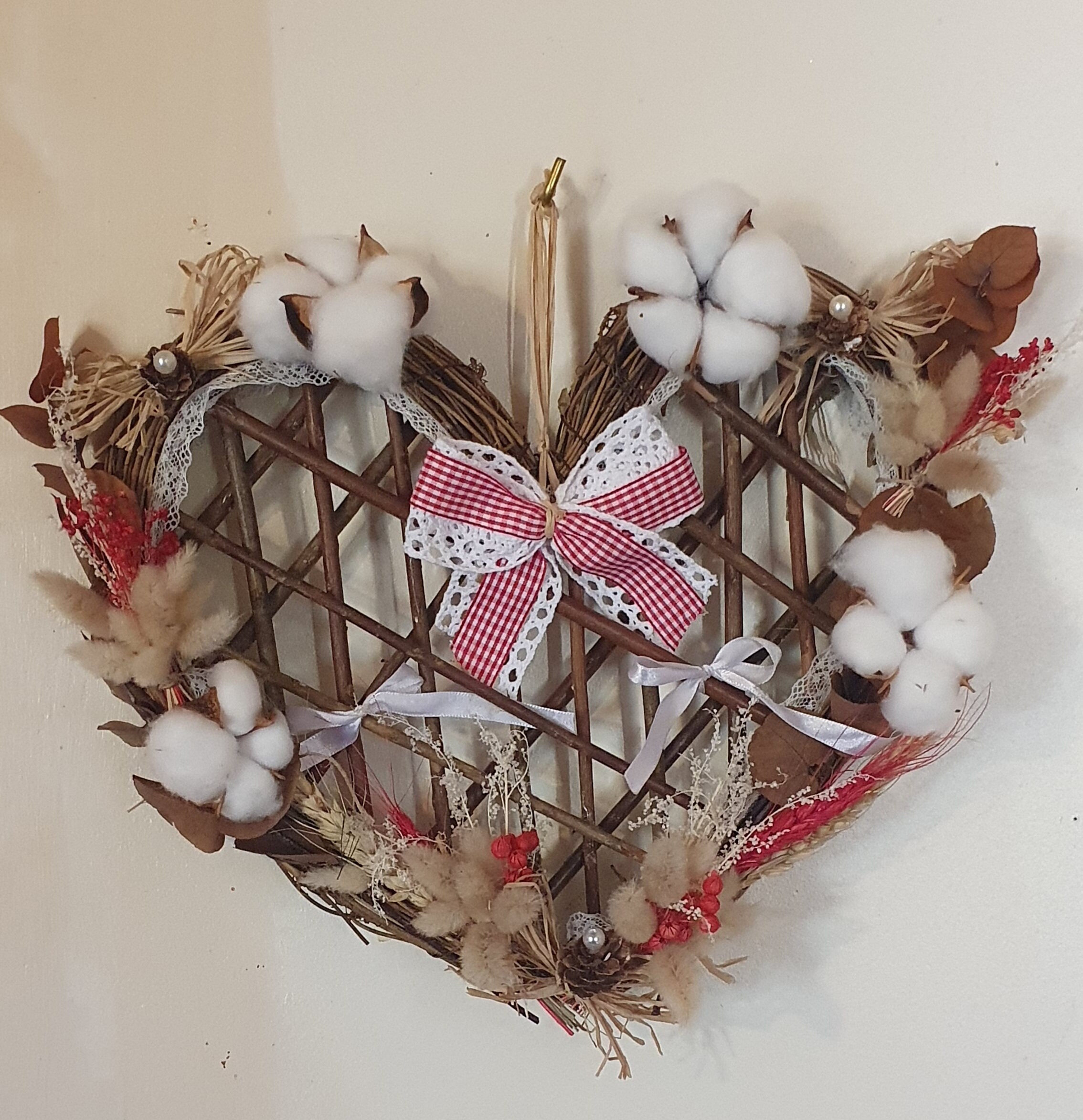 Coeur en Guirlande de Vigne Floral