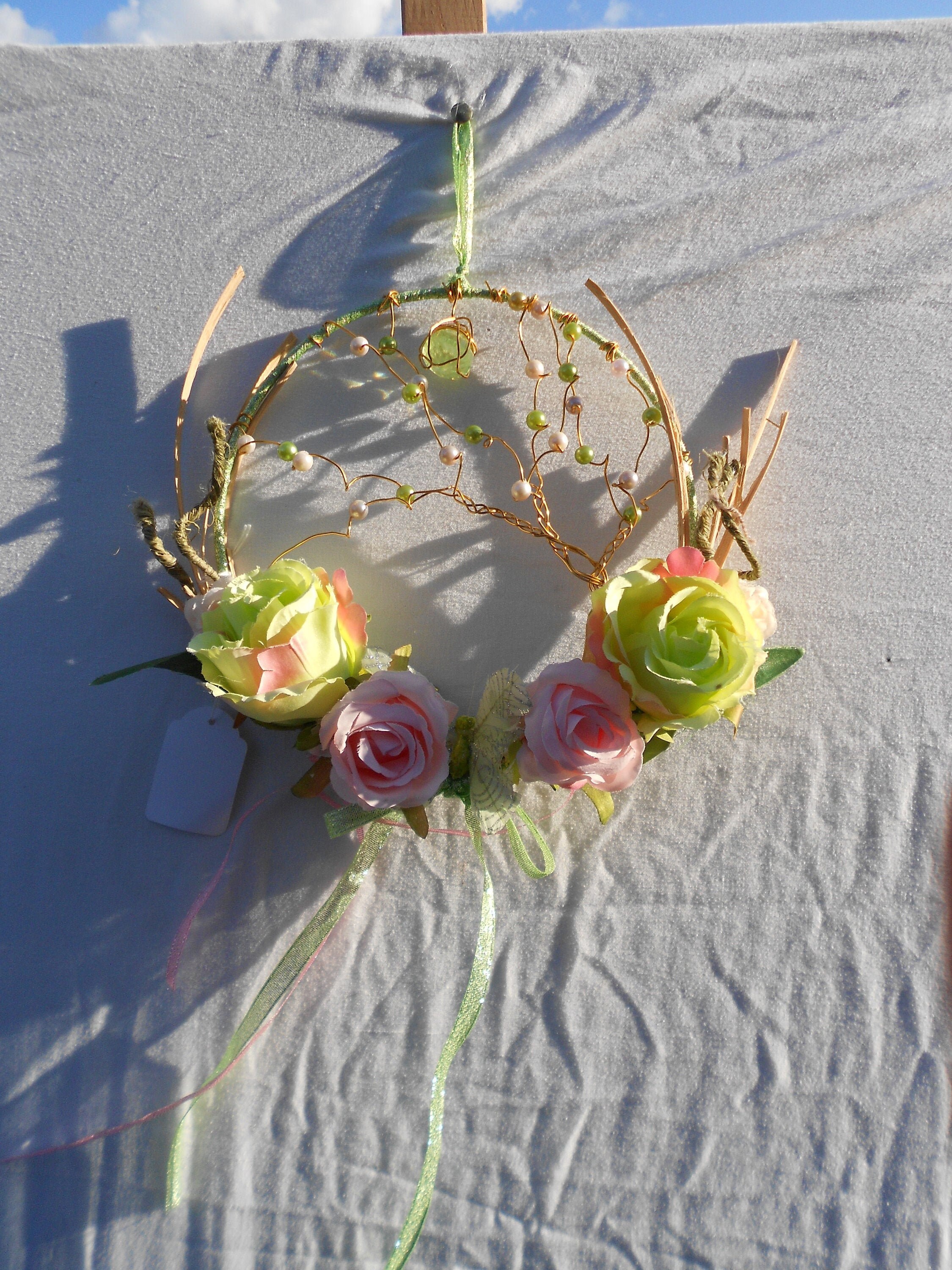Cercle Romantique Floral Vert