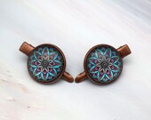 Bohemian flower small hair clip set, Bohemian hair accessories
