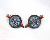 Bohemian flower small hair clip set, Bohemian hair accessories