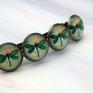 Dragonfly hair barrette, Women hair accessory image 5