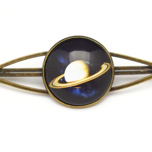 Saturn Haarclip, Planet Haarpin, Space Haarschmuck Bild 3