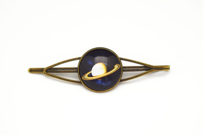 Saturn Haarclip, Planet Haarpin, Space Haarschmuck Bild 1