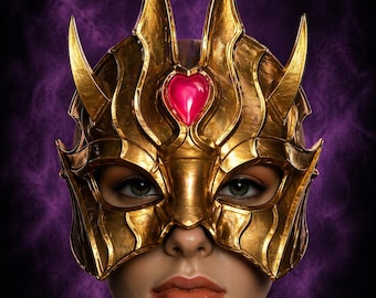Sindel Mask 11 – Cosplay Mask, 3D Printed Replica, Fantasy Queen Mask, Costume Accessory