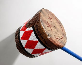 Harley Quinn Hammer Mallet – Cosplay Prop Replica, Handmade, Suicide Squad Inspired, Joker Bat, Costume Accessory, Geek Gift