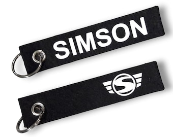 Schlüsselanhänger FILZ Moped Simson Lanyard Schlüsselband Oldtimer Vintage