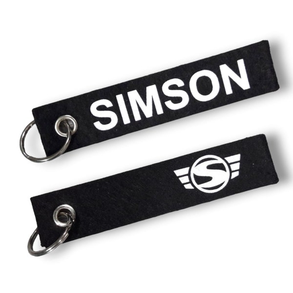 Schlüsselanhänger FILZ Moped Simson Lanyard Schlüsselband Oldtimer Vintage