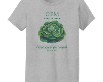 Gem Lettuce Funny Garden Short Sleeve T shirt gift