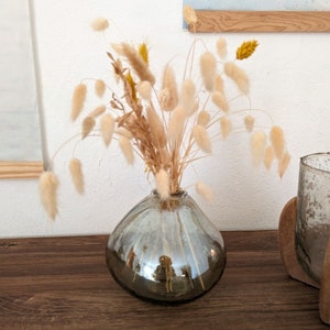 Glasvase aus Altglas, Vase, Blumenvase, Bodenvase Glas, Vasen Bild 1
