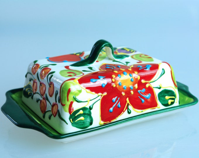 Butter Dish Butter Bell Butter Bowl Ceramic 250 G 20 Sol Verde Etsy