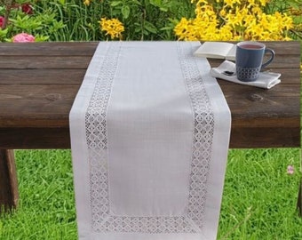 Couverture en coton, maison de campagne, chemin de table, nappe, chemin de table « Couronne au crochet » 337238