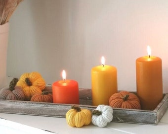 Stumpenkerzen in 3 Größen Herbstfarben, Herbst, Kerzen, Hygge, Kerze, Home Decor, Herbstlich