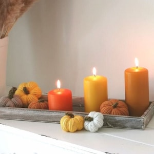 Stumpenkerzen in 3 Größen Herbstfarben, Herbst, Kerzen, Hygge, Kerze, Home Decor, Herbstlich Bild 1