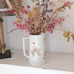 Ceramic jug 2 sizes spring, vase, jug, jug, ceramic spring decoration image 1