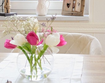 Vase en verre Suède, vase, vase à fleurs, décoration printanière, décoration en verre 03661310SF