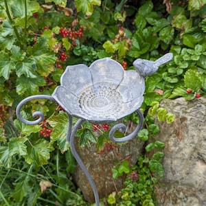 Muse bird bath, bird decoration, garden decoration, bird house, bird fountain ER02396690