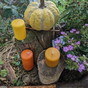 Stumpenkerzen in 3 Größen Herbstfarben, Herbst, Kerzen, Hygge, Kerze, Home Decor, Herbstlich Bild 2