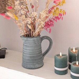 Steinkrug smoke blue, jug, ceramic pot, plant pot, ceramic planter, jug 07790580FF image 2