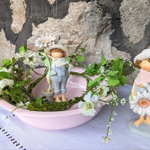 Flower girl flower boy, table decoration, spring decoration, girl figure, pink cream blue 6000/7000 image 6