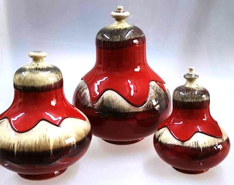 Keramikdose Dose mit Deckel Keksdose Keramik Aufbewahrung Arroyo Feuer 1152/F