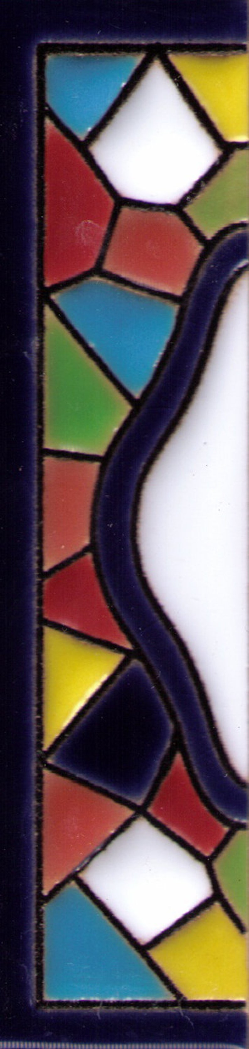 Adressschild, Hausnummer, Namensschild, Keramikbuchstabe GAUDI Keramik bunt Namen Fliese A _ Z Bild 5