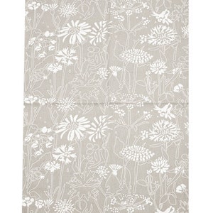 Tea towel cotton beige flowers, cotton, kitchen textiles Sweden image 4