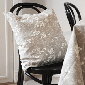 Cushion cover cotton beige floral pattern, cotton, kitchen textiles Sweden image 2