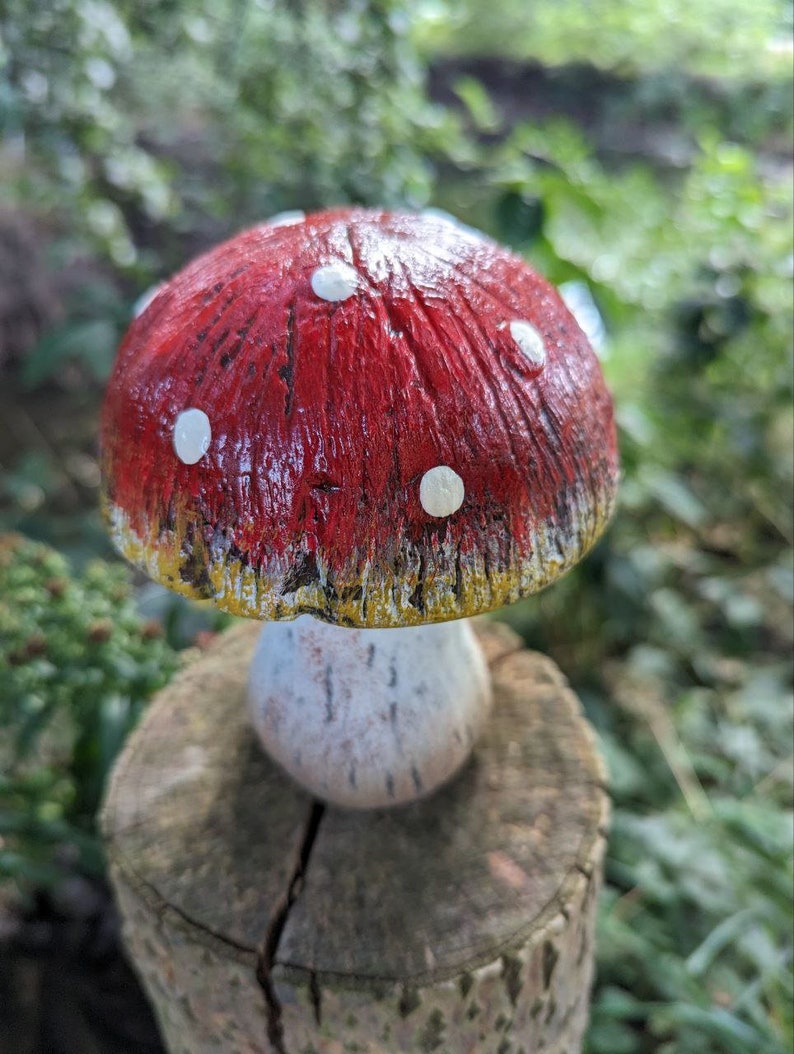 Fliegenpilz in 3 Größen Terrakotta, Pilzdeko, Dekotrends, Basteln, Dekopilz Pilz 11 x 11 x 13,3