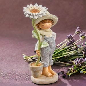 Flower girl flower boy, table decoration, spring decoration, girl figure, pink cream blue 6000/7000 7000 beige Grund