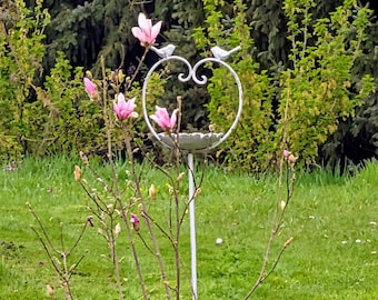 Bebedouro para pássaros "Pequeno Coração", decoração para pássaros, decoração de jardim, casinha de pássaros, fonte para pássaros ER02352630