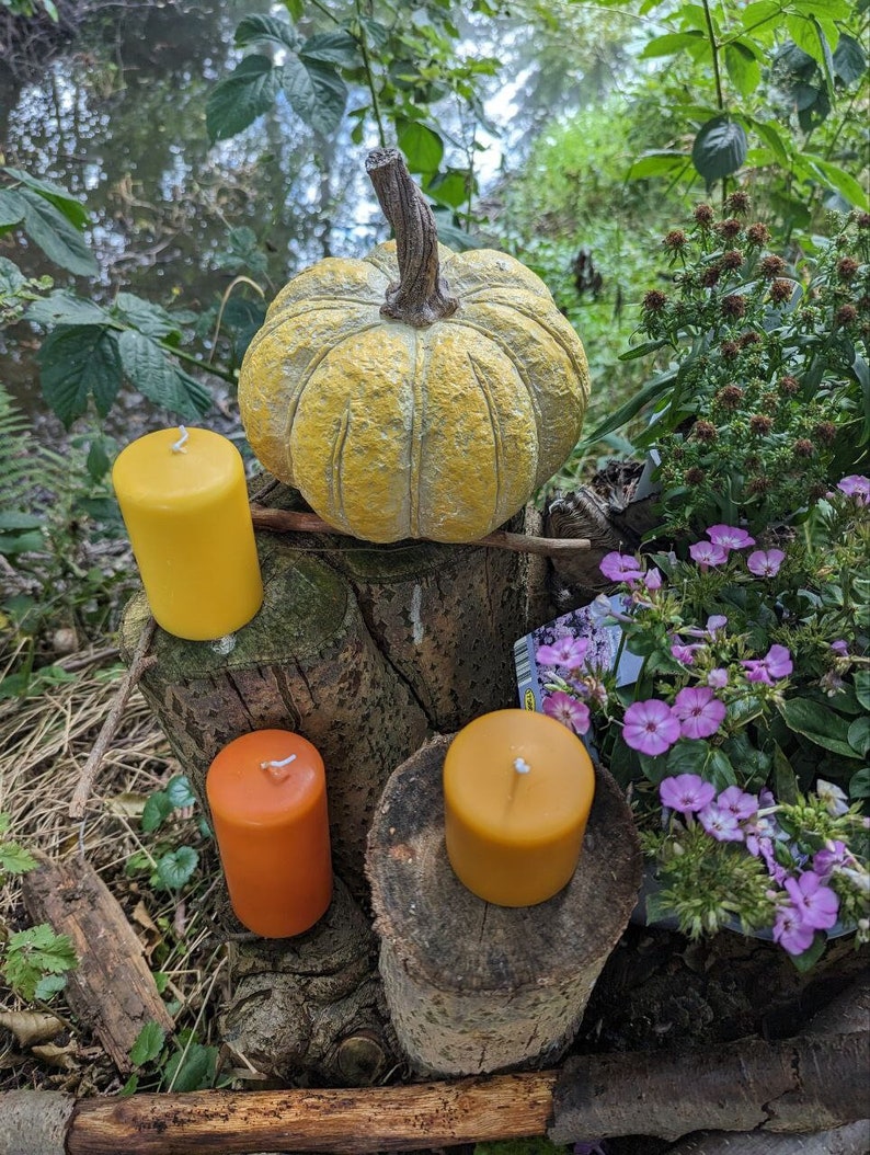 Stumpenkerzen in 3 Größen Herbstfarben, Herbst, Kerzen, Hygge, Kerze, Home Decor, Herbstlich Bild 2