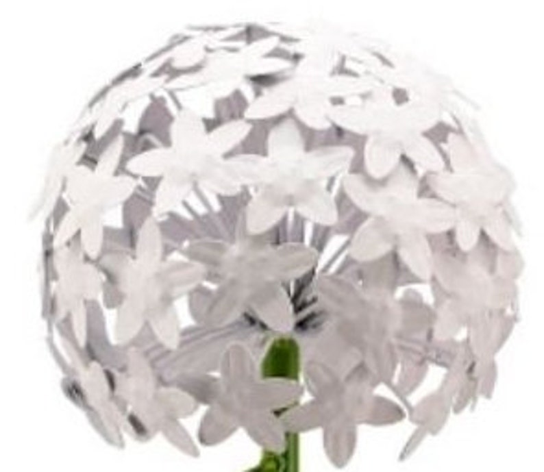 Metall Pflanzstecker weiß Allium 2 Größen Herbst, Gartenstecker, Gartendeko, Pflanzstecker, Pflanzendeko Bild 10