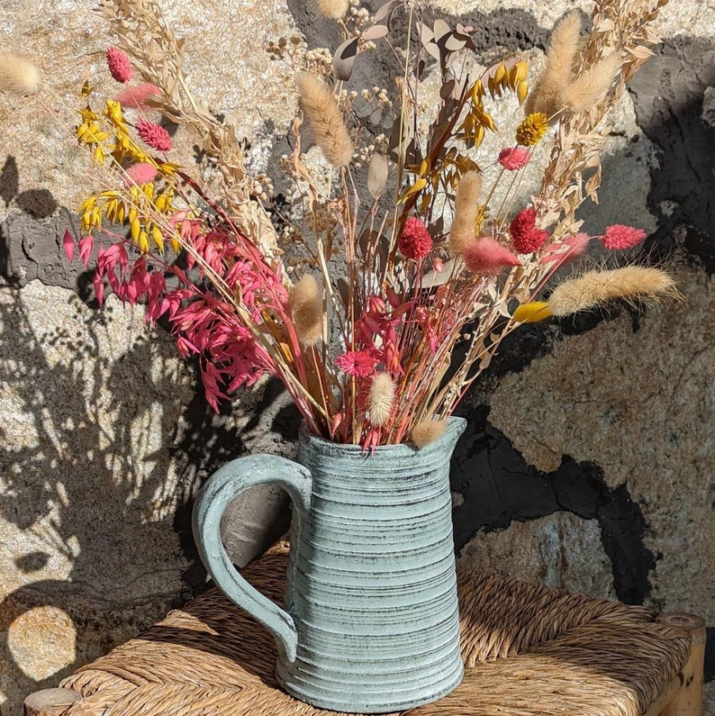 Steinkrug smoke blue, jug, ceramic pot, plant pot, ceramic planter, jug 07790580FF image 3