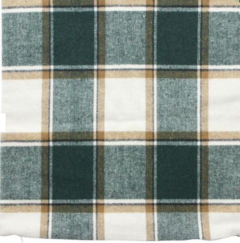 Cushion cover green checkered kilt, autumn, country, cushion, decorative cushion image 6