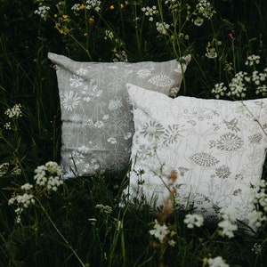 Cushion cover cotton beige floral pattern, cotton, kitchen textiles Sweden image 5